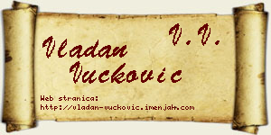 Vladan Vučković vizit kartica